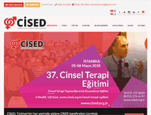 Tablet Screenshot of cised.org.tr
